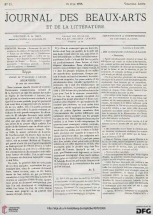 Nr. 11 (15 Juin 1878)