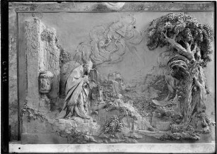 Salem Münster - Klosterkirche Maria Himmelfahrt Südliches Seitenschiff Kirchenväter-Altar Relief