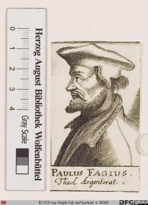 Bildnis Paul Fagius (eig. Büchelin)