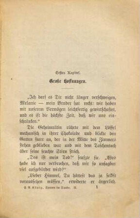Spuren im Sande : Roman, 2. Band