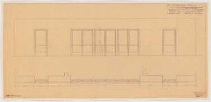 Haus des Rundfunks, Berlin-Charlottenburg: Eingang Masurenallee, Lichthof, Grundriss, Aufriss, Detail 1:20