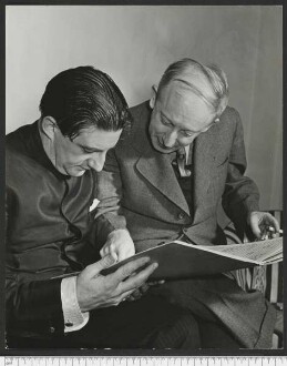 Porträtaufnahme Jaromír Weinberger und John Barbirolli