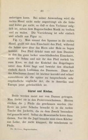 49-49, Gürtel und Köcher