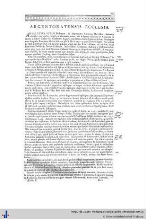 Ecclesia Argentoratensis.