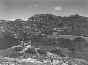 Hochland : Blick über Felsformationen im eritreischen Hochland
