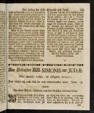 223-231, Am Festtag der Heiligen Simonis und Judae