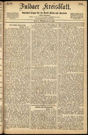 Ausgabe vom Mittwoch, den 26. Juli 1876.
