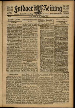 Zweite Ausgabe vom Montag, den 25. November 1907.