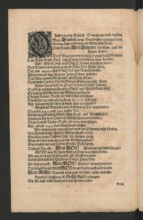 [Als Der Weyland Hoch-Edle/ Veste/ Hochweise und Hochgelahrte Herr/ Hr. Johann Paul Günther/ ...]