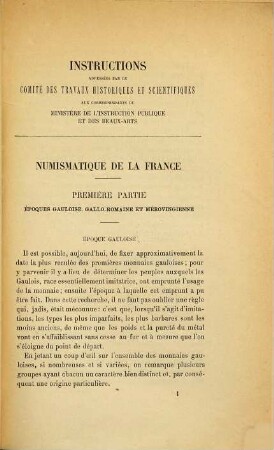 Numismatique de la France, 1. Époques gauloise, gallo-romaine et mérovingienne