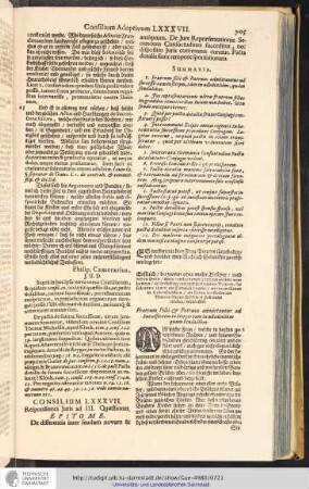 Consilium LXXXVII.