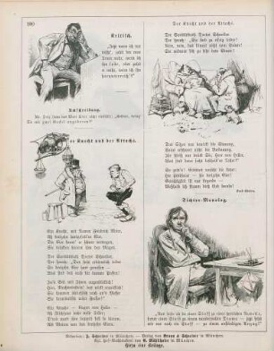 "Kritisch" "Der Knecht und der Attaché" "Dichter-Monolog"
