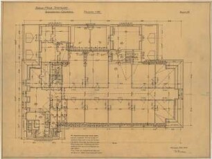 Fischer, Theodor; Stuttgart; Gustav-Siegle-Haus - Grundriss DG
