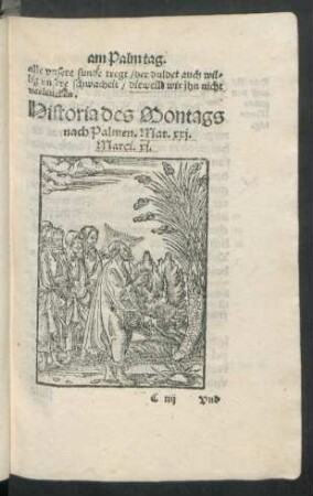 Historia des Montags nach Palmen.