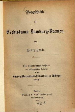 Vorgeschichte des Erzbistums Hamburg-Bremen
