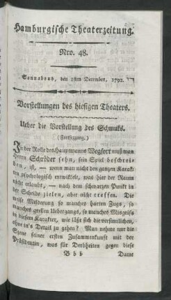 Nro. 48. Sonnabend, den 1sten December, 1792
