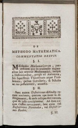 De Methodo mathematica.