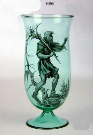Vase mit Rübezahl-Darstellung