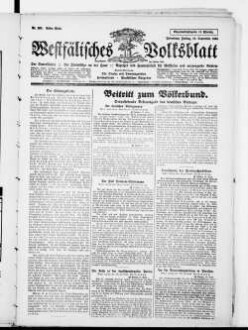 Westfälisches Volksblatt : amtliches Mitteilungsblatt der NSDAP und der Behörden der Kreise Paderborn, Büren, Warburg