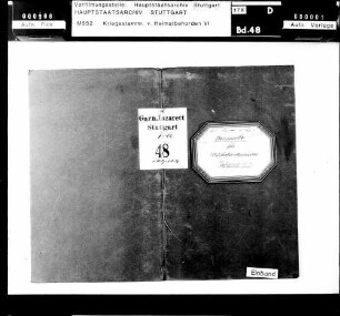 Friedensstammrolle des Garnisonslazaretts Stuttgart - Militärkrankenwärter des Jahrgangs 1909