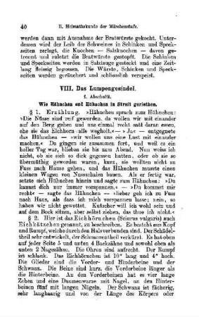 Heimathskunde der Märchenstufe: VIII. Das Lumpengesindel