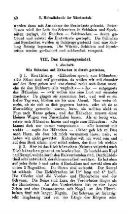 Heimathskunde der Märchenstufe: VIII. Das Lumpengesindel