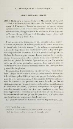 Revue Bibliographique.
