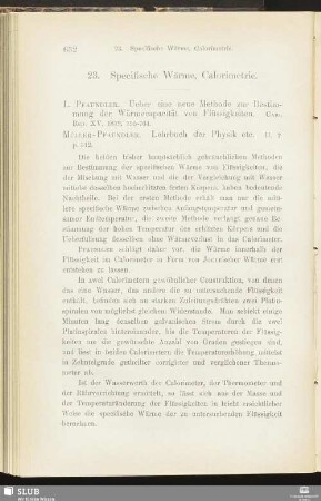 23. Specifische Wärme, Calorimetrie