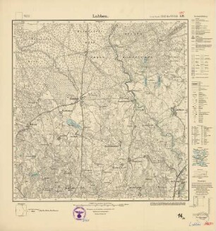 1869 (alte Nr.: 531) Lubben, Meßtischblatt (4cm - Karte)
