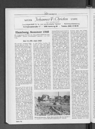 Hamburg, Sommer 1946