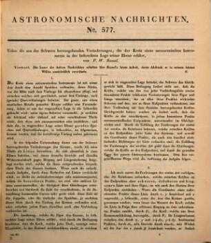Astronomische Nachrichten = Astronomical notes. 25, 25. 1847