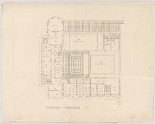 Thiersch, Friedrich von; Wiesbaden; Kurhaus - Nordflügel (Grundriss 1. OG)