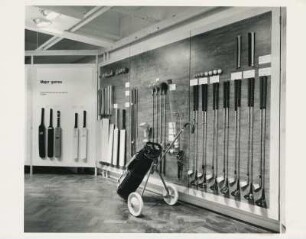 "Sports and Leisure" im Design Centre, London 1965 der Council of Industrial Design