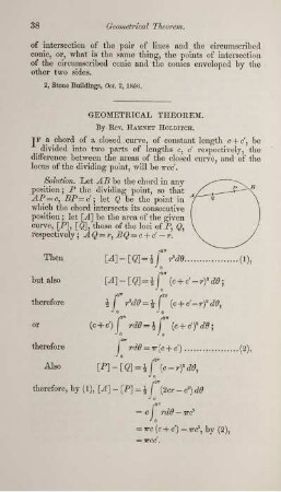 Geometrical theorem.
