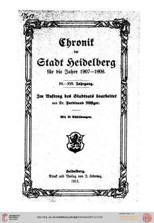 15.-17: Chronik der Stadt Heidelberg