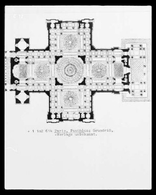 Paris, Panthéon, Grundriss