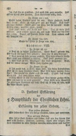 D. Luthers Erklärung der 5 Hauptstücke der Christlichen Lehre.