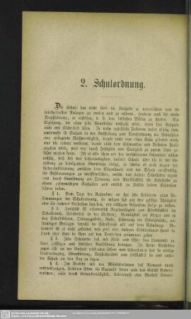 2. Schulordnung