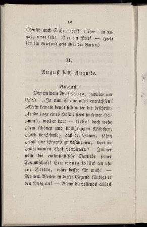 II. August bald Auguste.