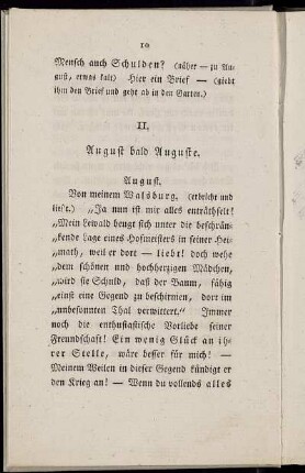 II. August bald Auguste.
