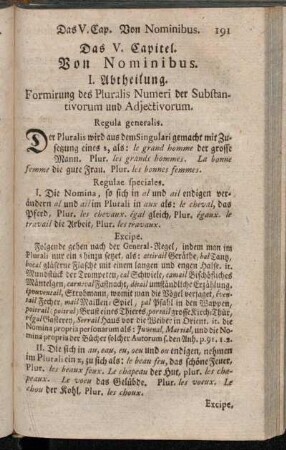 I. Abtheilung. Formirung des Pluralis Numeri der Substantivorum und Adjectivorum.