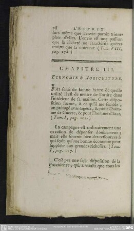 Chapitre III. Economie & Agriculture