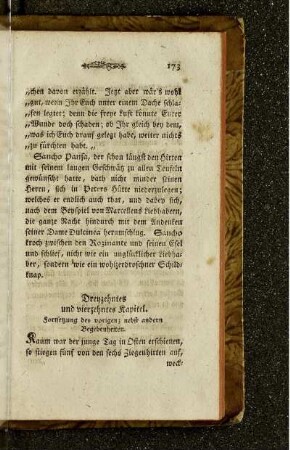 Dreyzehntes und vierzehntes Kapitel. Fortsetzung des vorigen ; nebst andern Begebenheiten.