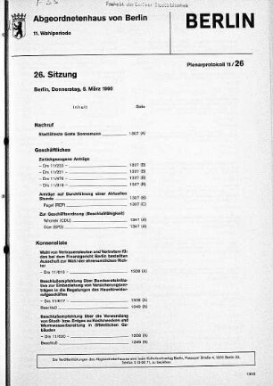 Nr. 26, 8. März 1990