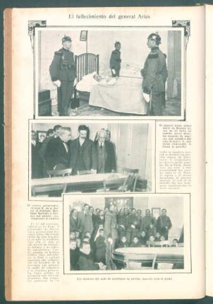 El fallecimiento del general Arias