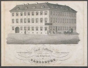 Jacob Hoffmann Eigenthümer des Gasthofs zum Erbprinzen in Carlsruhe