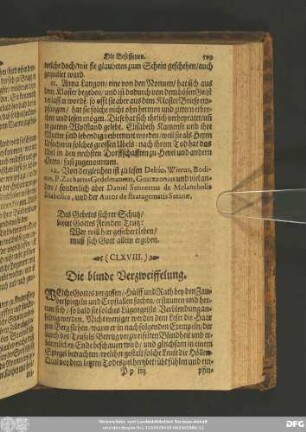 (CLXVIII.) Die blinde Verzweiffelung.
