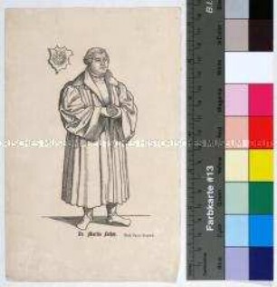Porträt des evangelischen Theologen und Reformators Martin Luther nach einer Vorlage von Lucas Cranach dem Jüngeren