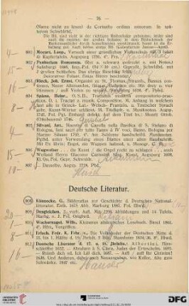 Deutsche Literatur (Nr. 808-831)