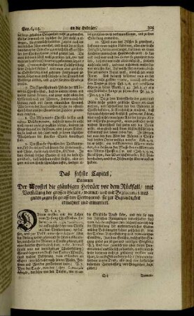 Das sechste Capitel – Das achte Capitel